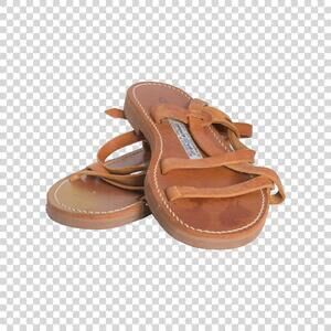 Women's Brown and Tan Sandal